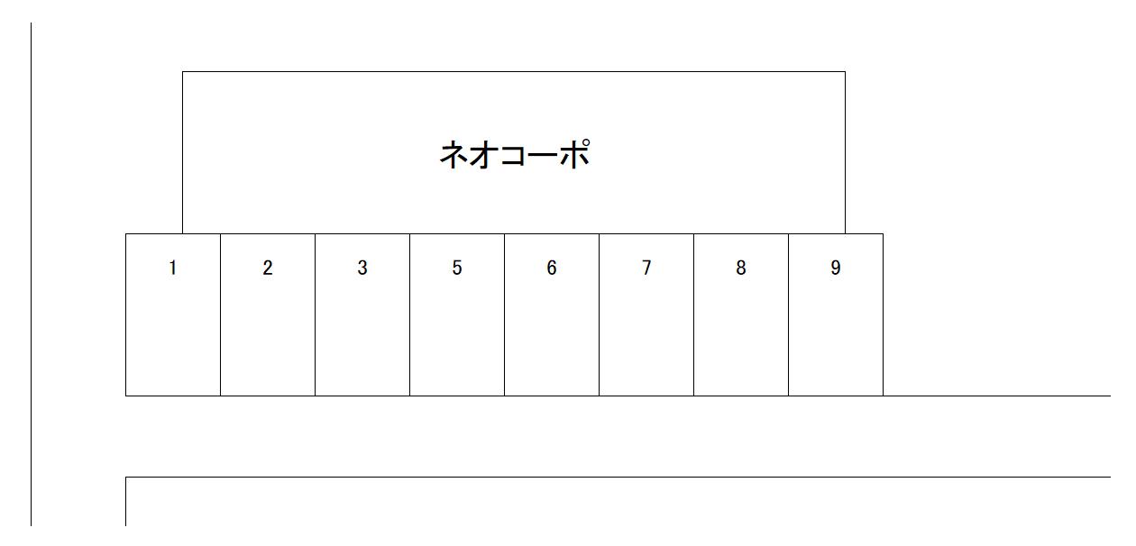 ネオコーポの駐車配置図