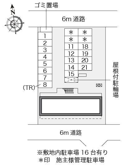 ミウラ(15380)の駐車配置図