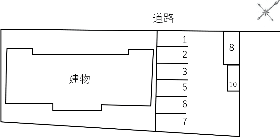 ＦＡＬＩＡＴＥ Ⅱの駐車配置図