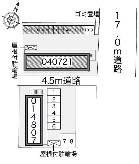 鳥戸Ⅱ(40721)の駐車配置図
