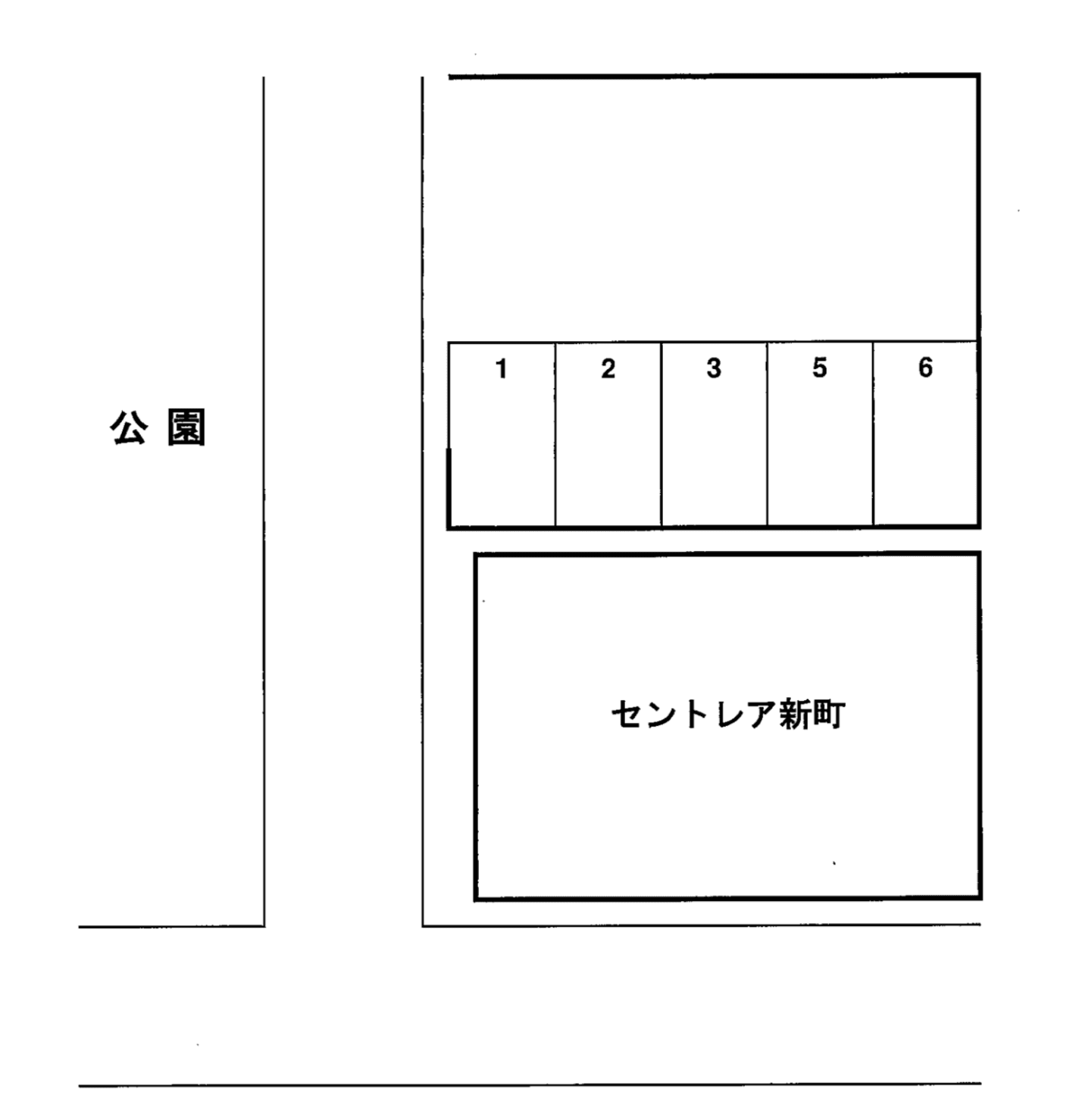 早苗東パーキングの駐車配置図