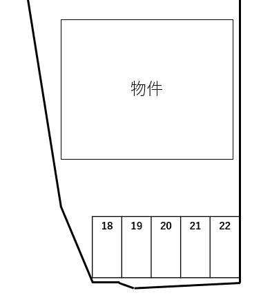 カーサクレイン月極駐車場の駐車配置図