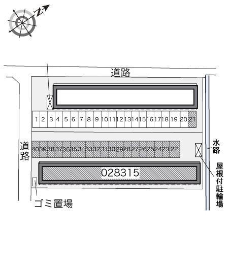 ストリームⅢ(28315)の駐車配置図
