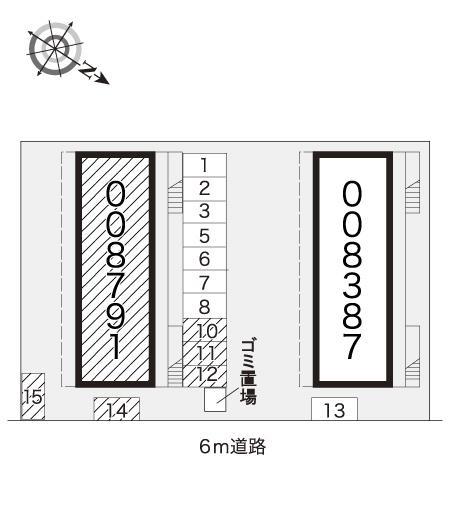 永山第２(8791)の駐車配置図