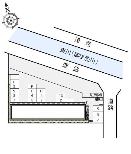 広田(14383)の駐車配置図