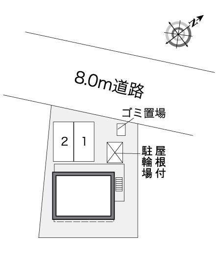 さくらブリッサⅢ(27415)の駐車配置図