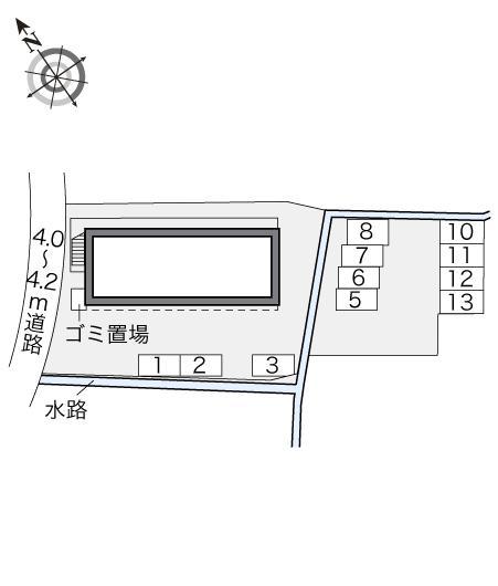 ルーチェ勝賀(20968)の駐車配置図