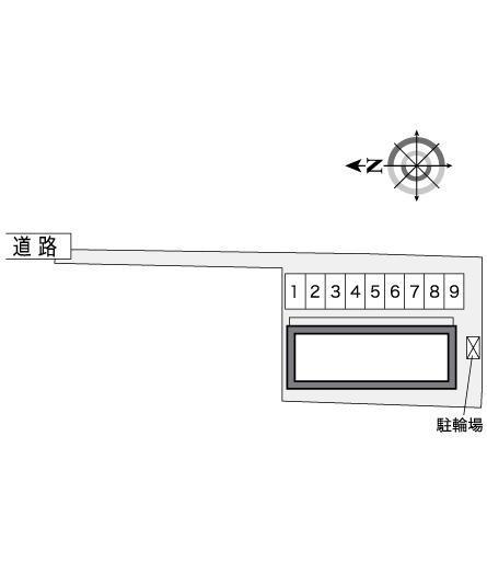 レーブⅡ(25460)の駐車配置図