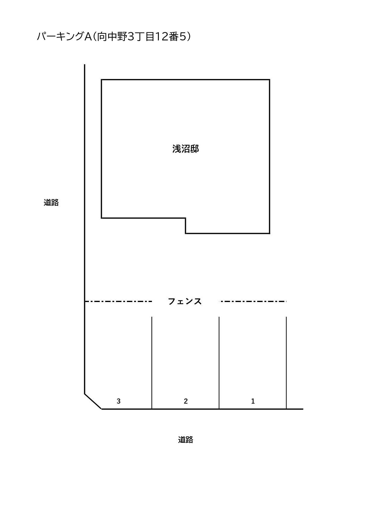 パーキングAの駐車配置図