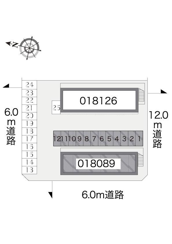 ＯＫＵ－Ⅰ(18089)の駐車配置図