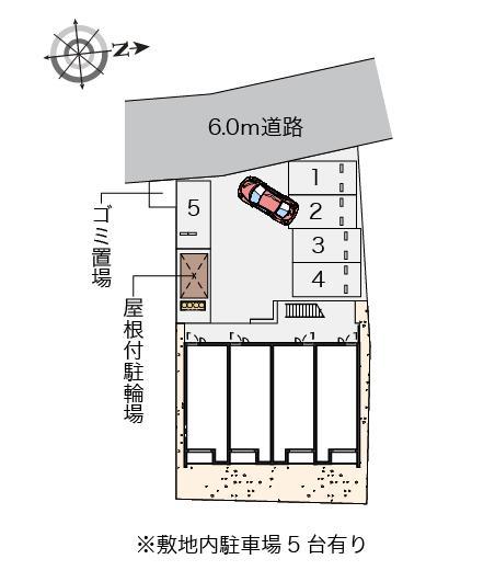 クレイノメルベーユＣ(58111)の駐車配置図