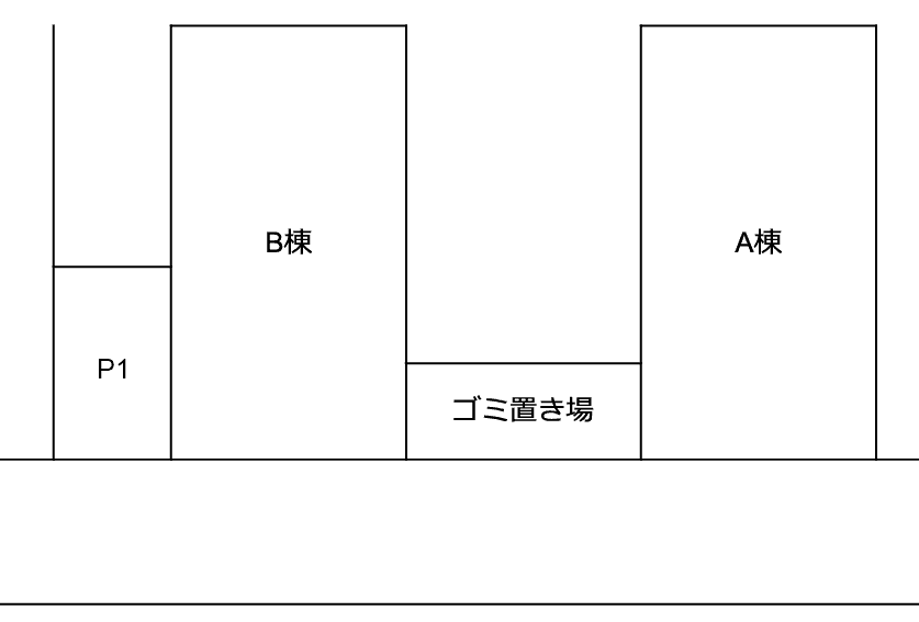 デンヒル白山の駐車配置図