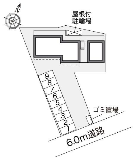 サンハイム千里(30380)の駐車配置図