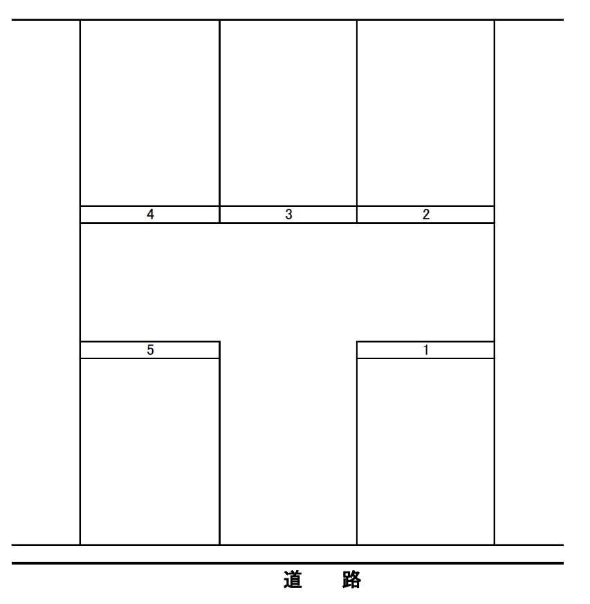 保古Aパーキングの駐車配置図