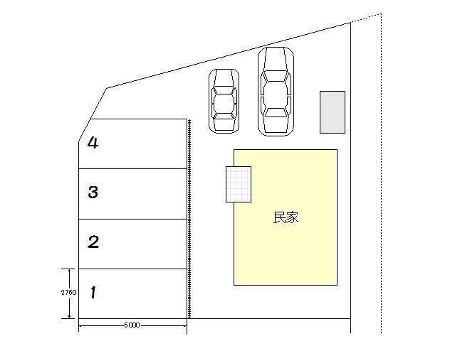 髙橋月極駐車場の駐車配置図
