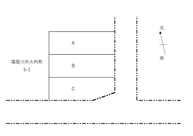井谷駐車場の駐車配置図