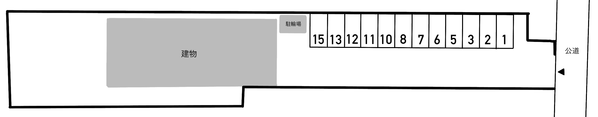 ボヌールの駐車配置図