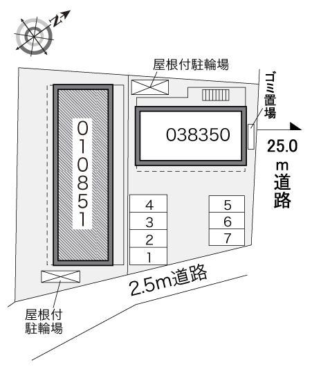 拝島町(10851)の駐車配置図