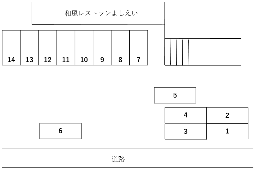 太海マリーンハウスの駐車配置図