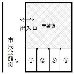 深堀町148番5駐車場H-1の駐車配置図
