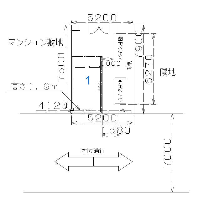 プラザ・ドゥ・ダフネ南砂町月極駐車場の駐車配置図