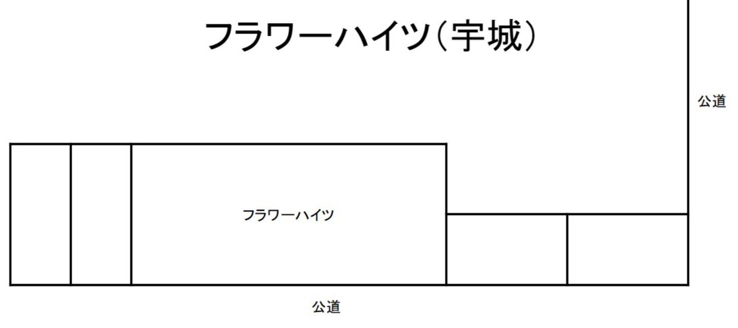 フラワーハイツ（宇城）の駐車配置図
