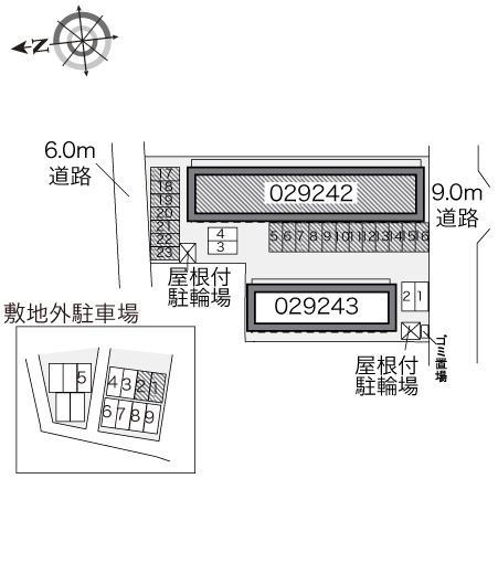 郡山並木１(29242)の駐車配置図