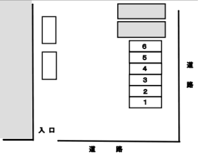 吉浦パーキングの駐車配置図