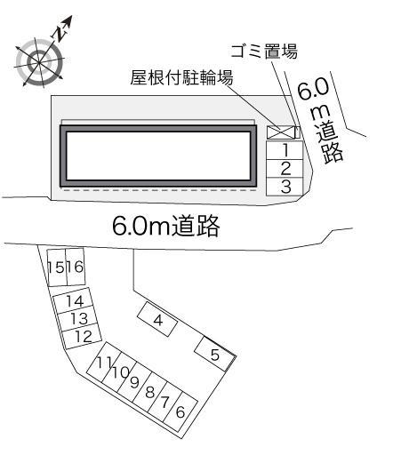 英俊Ｂ(31103)　敷地外駐車場の駐車配置図