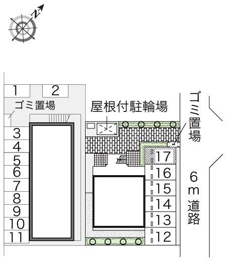 ピュアグリーンⅢ(43955)の駐車配置図