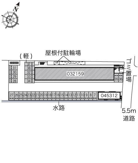 エスポワールシェソワ(32159)の駐車配置図