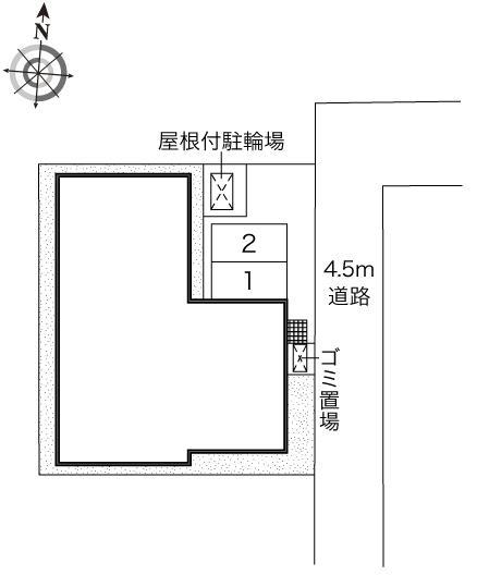 藤(47046)の駐車配置図