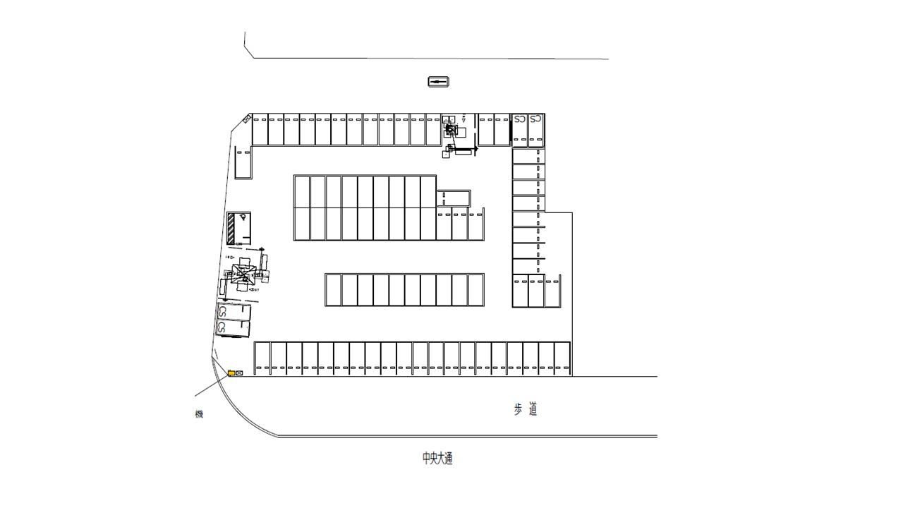西本町1丁目パーキングの駐車配置図