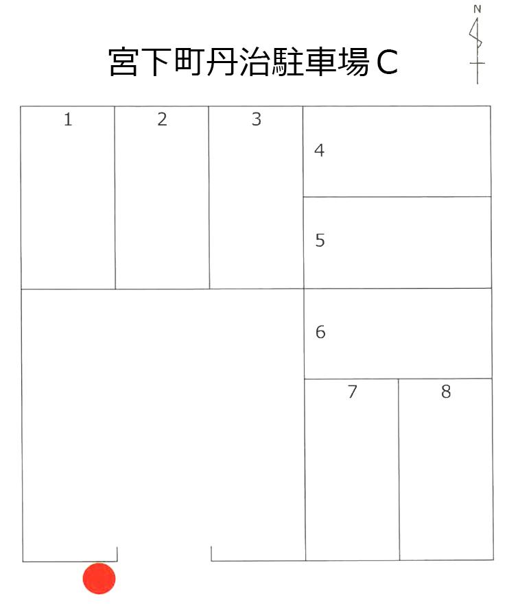 宮下町丹治駐車場Ｃの駐車配置図
