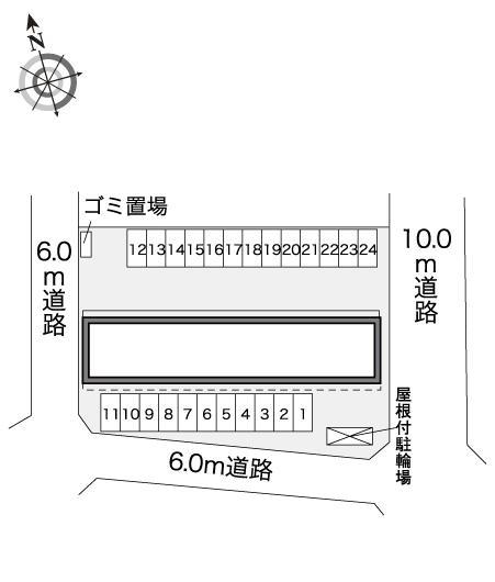 サンシャインⅡ(31119)の駐車配置図