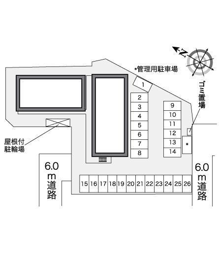 ＥＣＨＩ(27511)の駐車配置図