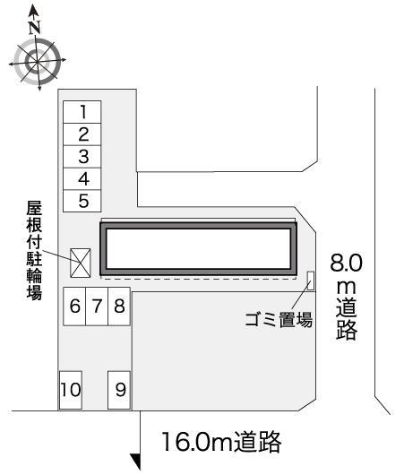 中央Ⅱ(30789)の駐車配置図
