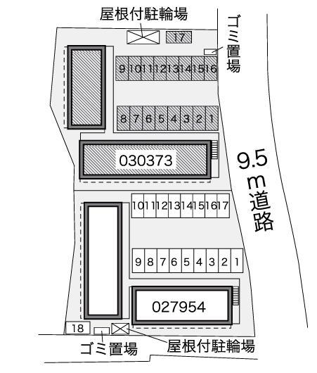 ウエストプラザ愛子Ⅱ(30373)の駐車配置図