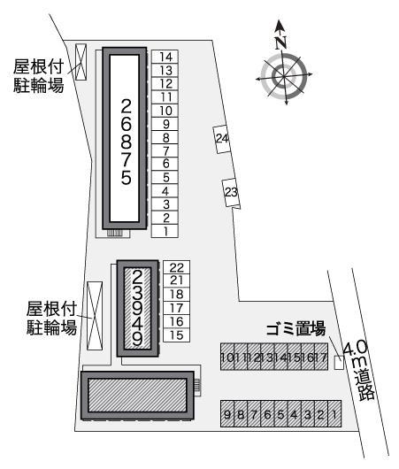 Ｈｉｒｏ(23949)の駐車配置図