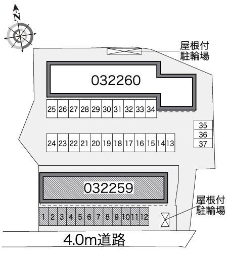 ロータスヒルズ１番館(32259)の駐車配置図