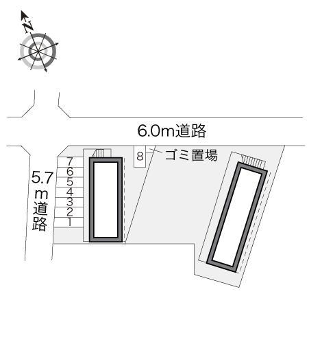 ＨＯＲＳＥＲＯＡＤⅡ(17080)の駐車配置図
