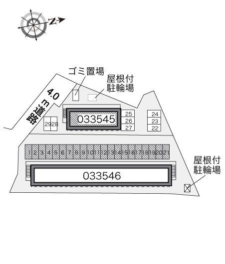レグルスⅡ(33546)の駐車配置図