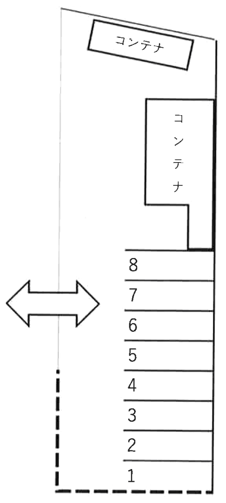 渡辺本町駐車場の駐車配置図