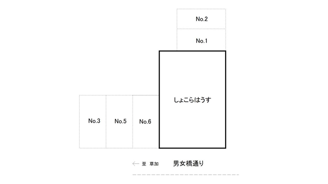 しょこらはうす駐車場の駐車配置図