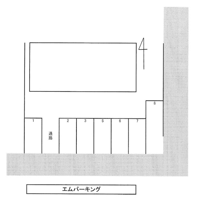エムパーキングⅡの駐車配置図