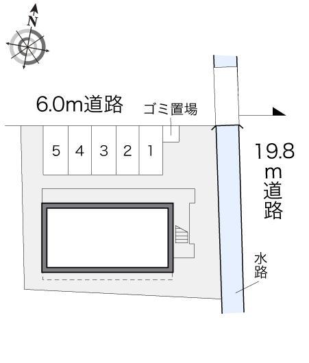 新中町Ｒ(19802)の駐車配置図