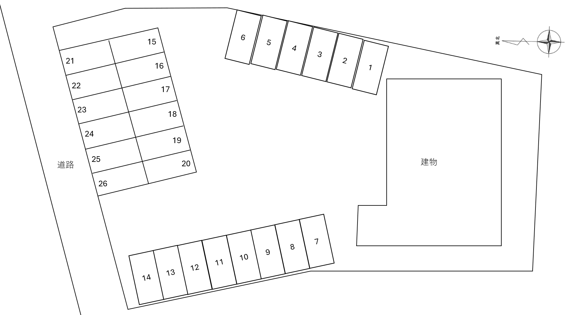 マルベリーフィールド庄原(入居者専用)の駐車配置図