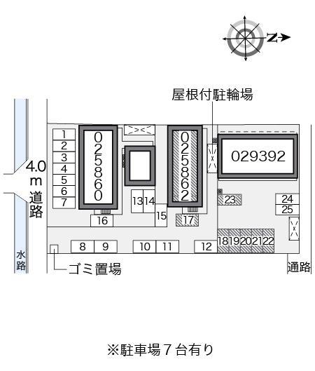 すばるⅡ(25862)の駐車配置図
