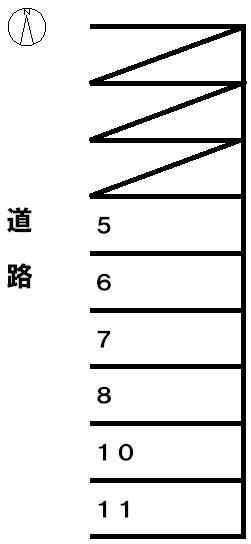 380前並町駐車場の駐車配置図