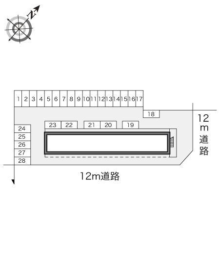 宇多津(12960)の駐車配置図